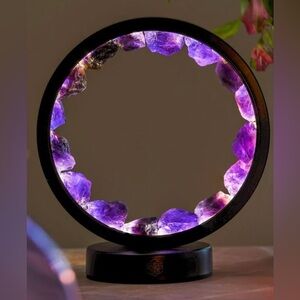 Amethyst spiritual protection lamp NEW in box perfect gift!